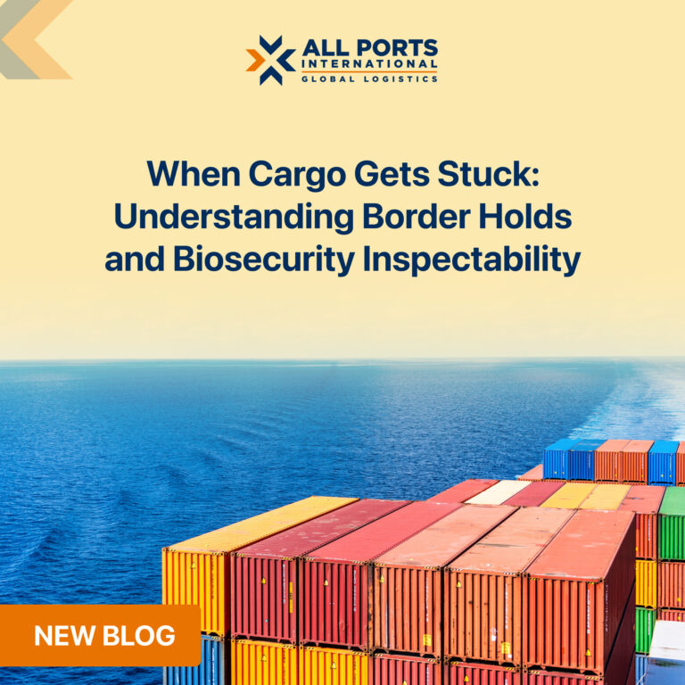 When Cargo Gets Stuck: Understanding Border Holds and Biosecurity Inspectability